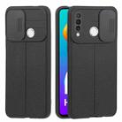 For Huawei P30 Lite Litchi Texture Sliding Camshield TPU Phone Case(Black) - 1