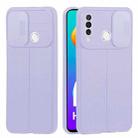 For Huawei P30 Lite Litchi Texture Sliding Camshield TPU Phone Case(Light Purple) - 1
