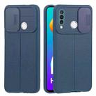 For Huawei P30 Lite Litchi Texture Sliding Camshield TPU Phone Case(Blue) - 1