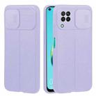 For Huawei P40 Lite / nova 7i Litchi Texture Sliding Camshield TPU Phone Case(Light Purple) - 1