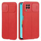 For Huawei P40 Lite / nova 7i Litchi Texture Sliding Camshield TPU Phone Case(Red) - 1
