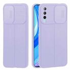 For Huawei Y9s Litchi Texture Sliding Camshield TPU Phone Case(Light Purple) - 1