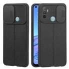 For OPPO A53 2020/ A32 5G / A33 2020 / A53s Litchi Texture Sliding Camshield TPU Phone Case(Black) - 1