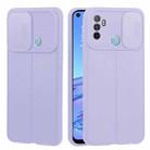 For OPPO A53 2020/ A32 5G / A33 2020 / A53s Litchi Texture Sliding Camshield TPU Phone Case(Light Purple) - 1