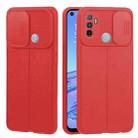 For OPPO A53 2020/ A32 5G / A33 2020 / A53s Litchi Texture Sliding Camshield TPU Phone Case(Red) - 1