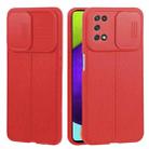 For Samsung Galaxy A52 5G / 4G Litchi Texture Sliding Camshield TPU Phone Case(Red) - 1