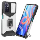 For Xiaomi Redmi Note 11S / Note 11 4G 2022 Sliding Camera Cover Design PC + TPU Shockproof Phone Case(Silver) - 1