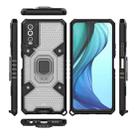 For vivo Y20 Space PC+TPU Shockproof Phone Case with Ring Holder(Grey) - 3