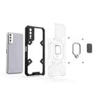 For vivo Y20 Space PC+TPU Shockproof Phone Case with Ring Holder(Grey) - 4