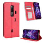 For For ZTE nubia Red Magic 7 Magnetic Buckle Retro Texture Leather Phone Case(Red) - 1