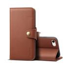 For iPhone 7 / 8 Denior V2 Luxury Car Cowhide Horizontal Flip Leather Case with Wallet(Brown) - 1