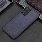 For Samsung Galaxy A53 5G Shockproof Splicing PU + Cloth Protective Case(Denim Blue) - 1