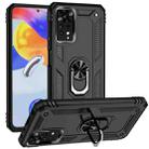 For Xiaomi Redmi Note 11 Pro Shockproof TPU + PC Phone Case with Holder(Black) - 1