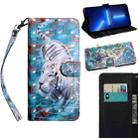 For iPhone 13 Pro Max 3D Painting Pattern Coloured Drawing Leather Phone Case (Tiger) - 1