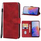 Leather Phone Case For OPPO Reno7 Lite(Red) - 1