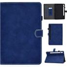 For Samsung Galaxy Tab S8 / S7  Cowhide Texture Smart Leather Tablet Case(Blue) - 1
