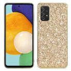 For Samsung Galaxy A13 4G Glitter Powder Shockproof TPU Phone Case(Gold) - 1