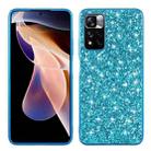 For Xiaomi Redmi Note 11 Pro Glitter Powder Shockproof TPU Phone Case(Blue) - 1