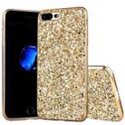 For iPhone SE 2022 / SE 2020 Glitter Powder Shockproof TPU Phone Case(Gold) - 1