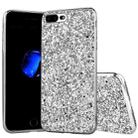 For iPhone SE 2022 / SE 2020 Glitter Powder Shockproof TPU Phone Case(Silver) - 1