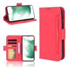 For Samsung Galaxy S22+ 5G Skin Feel Calf Pattern Leather Phone Case(Red) - 1