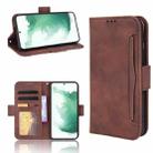 For Samsung Galaxy S22+ 5G Skin Feel Calf Pattern Leather Phone Case(Brown) - 1