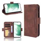 For Samsung Galaxy S22 5G Skin Feel Calf Pattern Leather Phone Case(Brown) - 1