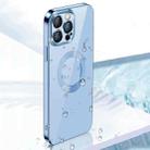 For iPhone 13 Pro 9D Electroplated Edge Lens Film Clear PC + TPU Shockproof Case (Blue) - 3