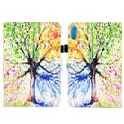 For Lenovo Legion Y700 Colored Drawing Smart Leather Tablet Case(Colorful Tree) - 1