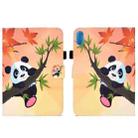 For Lenovo Legion Y700 Colored Drawing Smart Leather Tablet Case(Bamboo Bear) - 1