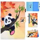 For Samsung Galaxy Tab S8 X700 X706 Colored Drawing Smart Leather Tablet Case(Bamboo Bear) - 1