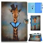 For Samsung Galaxy Tab S8 X700 X706 Colored Drawing Smart Leather Tablet Case(Deer Head) - 1