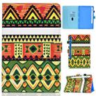 For Samsung Galaxy Tab S8 X700 X706 Colored Drawing Smart Leather Tablet Case(Folk-custom) - 1