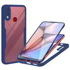 For Samsung Galaxy A10s Acrylic + TPU 360 Degrees Full Coverage Shockproof Phone Case(Blue) - 1