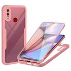 For Samsung Galaxy A10s Acrylic + TPU 360 Degrees Full Coverage Shockproof Phone Case(Pink) - 1