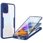 For Samsung Galaxy A21s Acrylic + TPU 360 Degrees Full Coverage Shockproof Phone Case(Blue) - 1