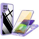 For Samsung Galaxy A22 4G Acrylic + TPU 360 Degrees Full Coverage Shockproof Phone Case(Purple) - 1