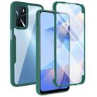 For OPPO A16 / A55 5G Acrylic + TPU 360 Degrees Full Coverage Shockproof Phone Case(Green) - 1