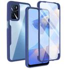 For OPPO A16 / A55 5G Acrylic + TPU 360 Degrees Full Coverage Shockproof Phone Case(Blue) - 1