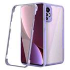 For Xiaomi 12 5G Acrylic + TPU 360 Degrees Full Coverage Shockproof Phone Case(Purple) - 1