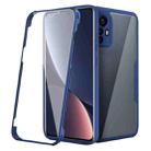 For Xiaomi 12 Pro 5G Acrylic + TPU 360 Degrees Full Coverage Shockproof Phone Case(Blue) - 1