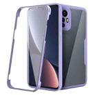 For Xiaomi 12 Pro 5G Acrylic + TPU 360 Degrees Full Coverage Shockproof Phone Case(Purple) - 1