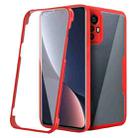 For Xiaomi 12 Pro 5G Acrylic + TPU 360 Degrees Full Coverage Shockproof Phone Case(Red) - 1