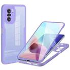 For Xiaomi Redmi K40 Acrylic + TPU 360 Degrees Full Coverage Shockproof Phone Case(Purple) - 1