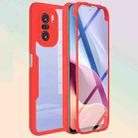 For Xiaomi Redmi K40 Acrylic + TPU 360 Degrees Full Coverage Shockproof Phone Case(Red) - 2