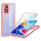 For Xiaomi Redmi Note 11 4G Global Acrylic + TPU 360 Degrees Full Coverage Shockproof Phone Case(Pink) - 1