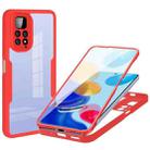 For Xiaomi Redmi Note 11 4G Global Acrylic + TPU 360 Degrees Full Coverage Shockproof Phone Case(Red) - 1