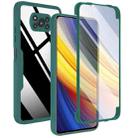 For Xiaomi Poco X3 NFC / X3 Acrylic + TPU 360 Degrees Full Coverage Shockproof Phone Case(Green) - 1