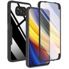 For Xiaomi Poco X3 NFC / X3 Acrylic + TPU 360 Degrees Full Coverage Shockproof Phone Case(Black) - 1