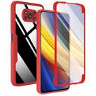 For Xiaomi Poco X3 NFC / X3 Acrylic + TPU 360 Degrees Full Coverage Shockproof Phone Case(Red) - 1